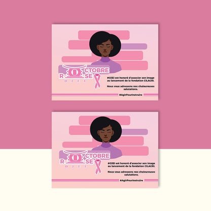 Carte de remerciement 100pcs