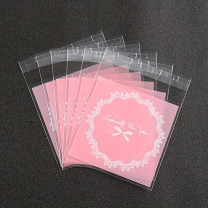 Sacs en plastique transparents auto-adhésifs 200pcs