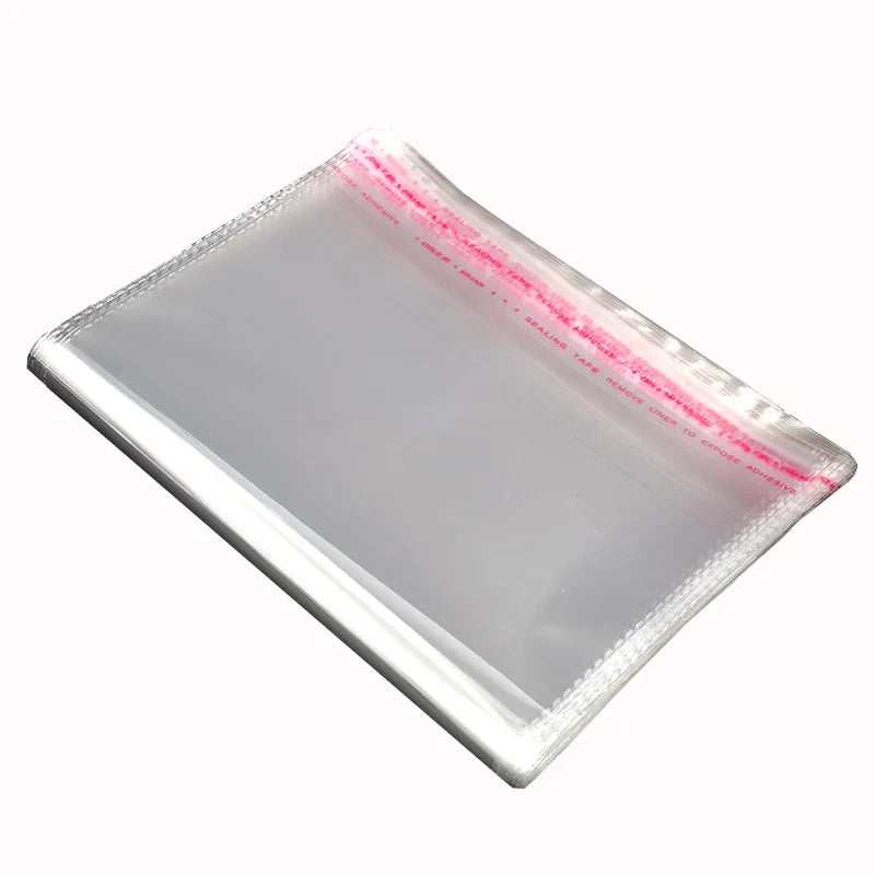 Sacs en plastique transparents auto-adhésifs 200pcs